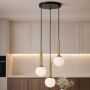 Kaja Toki lampa wisząca 3x10 W biała-czarna-patyna K-5862 zdj.3