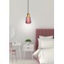 Ledea Faro lampa wisząca 1x40W różowa/drewno 50101259 zdj.2