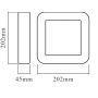 Ledvance Endura Style Square kinkiet zewnętrzny 1x13,5W LED biały zdj.2
