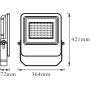 Ledvance Endura Flood naświetlacz 1x150W LED 4000K szary zdj.2