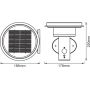 Ledvance Endura Style Solar Double Circle kinkiet solarny 1x6 W stal zdj.2