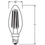Osram Retrofit Classic B żarówka LED 1x6 W 2700 K E14 zdj.2