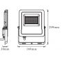 Ledvance Smart+ WiFi Flood naświetlacz 1x30W LED ciemny szary zdj.2