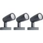 Ledvance Smart+ WiFi Garden Spot lampa gruntowa 3x5W LED RGBW ciemny szary zdj.1