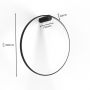 Light Prestige Mirror kinkiet 1x33 W czarny LP-999/1W S BK CCT zdj.2