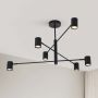 Light Prestige Snow lampa podsufitowa 6x50 W czarna LP-731/6PBK zdj.8