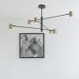 Light Prestige Snow lampa podsufitowa 1x50 W czarna-złota LP-731/6PGD zdj.4