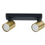Light Prestige Snow lampa podsufitowa 2x50 W czarna-złota LP-731/2WGD zdj.1