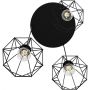 Luminex Bergen lampa wisząca 3x60 W czarna 0606 zdj.4