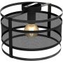 Luminex Rim lampa podsufitowa 1x60W czarna 1120 zdj.3