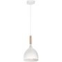 Luminex Noak Wood lampa wisząca 1x60W biały/drewno 1194 zdj.1