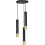 Luminex Nest lampa wisząca 3x8W czarny/złoty 1567 zdj.1