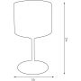 Luminex Arden lampa stołowa 1x60W czarny/złoty 3496 zdj.2