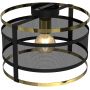 Luminex Rim lampa podsufitowa 1x60W czarny/złoty 3902 zdj.3