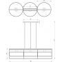 Luminex Rim lampa wisząca 3x60W czarny/złoty 3904 zdj.2