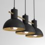 Luminex Estate Mini lampa wisząca 3x15 W czarna-złota 4288 zdj.4