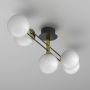 Luminex Satelit lampa podsufitowa 5x15 W biała-czarna-złota 4561 zdj.4