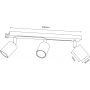 Luminex Striper lampa podsufitowa 3x8 W beżowa 4597 zdj.2