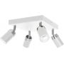 Luminex Reno lampa podsufitowa 4x8W biały/chrom 5139 zdj.1