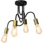 Luminex Dow lampa podsufitowa 4x60W czarna 7994 zdj.1