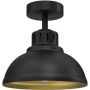 Luminex Sven lampa podsufitowa 1x60W czarny/złoty 9115 zdj.1
