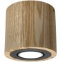 Luminex Downlight Wood lampa podsufitowa 1x8 W czarna-drewno 9746 zdj.1