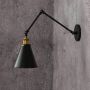 Lumina Deco Rubi W2 kinkiet 1x40W czarny/mosiądz LDWB007-2BK zdj.3