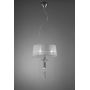Mantra Tiffany lampa wisząca 3x20W/1x5W chrom/biała 3858 zdj.1