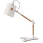 Mantra Nordica lampa biurkowa 1x23W biały/drewno 4922 zdj.1