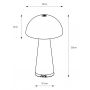 Markslöjd Fungi lampa stołowa 1x1,5 W szara 108950 zdj.2