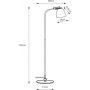 Markslöjd Tilt lampa stojąca 1x60 W szara 108966 zdj.2