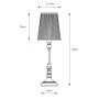 Markslöjd Noble lampa stołowa 1x40 W biała-mosiądz 108970 zdj.2
