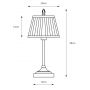 Markslöjd Oxford lampa stołowa 1x40 W biała-mosiądz 108973 zdj.2