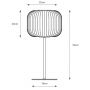 Markslöjd Sober lampa stołowa 1x40 W biała-nikiel 109007 zdj.2