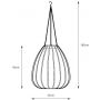 Markslöjd Ovia lampa solarna wisząca czarny 109119 zdj.2
