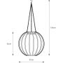 Markslöjd Kivo lampa solarna wisząca czarny 109120 zdj.2