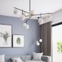 Maytoni Nostalgia lampa podsufitowa 6x40W biała/złota/czarna MOD048PL-06G zdj.5