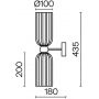 Maytoni Antic kinkiet 2x40 W złoty MOD302WL-02CG zdj.2