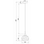 Maytoni Haze lampa wisząca 1x40W szara/przezroczysta P244-PL-01-N zdj.2