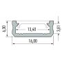 Milagro profil do taśmy LED 200 cm srebrny EKPR0088 zdj.2