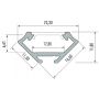 Milagro profil do taśmy LED 200 cm srebrny EKPR0101 zdj.2