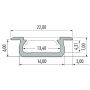 Milagro profil do taśmy LED 100 cm czarny EKPR6381 zdj.2