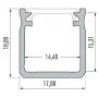 Milagro profil do taśmy LED 100 cm biały EKPR8767 zdj.2