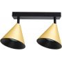 Milagro Cone lampa podsufitowa 2x10 W czarna-złota ML1121 zdj.1