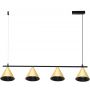 Milagro Cone lampa wisząca 4x10 W czarna-złota ML1125 zdj.1