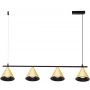 Milagro Cone lampa wisząca 4x10 W czarna-złota ML1125 zdj.4