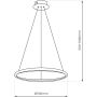 Milagro Hoop lampa wisząca 1x27 W czarna ML1541 zdj.2