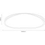 Milagro Halo lampa podsufitowa 1x38 W biała/czarna ML1844 zdj.2