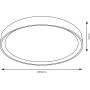 Milagro Forest lampa podsufitowa 1x24 W drewno ML2054 zdj.2