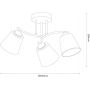 Milagro Pafos lampa podsufitowa 3x15 W chrom ML2260 zdj.2